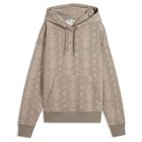 PUMA Hoodie met 'Snake Pack'-print voor dames S, Mouse Gray Beige