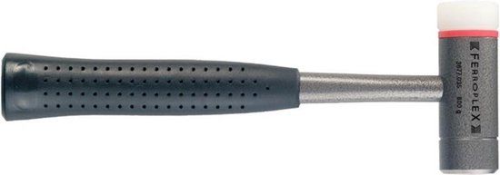 Halder FERROPLEX 3677 Combi-hamer - Kunststof hamer - Rubberen handgreep - Anti-slip - 600 g