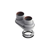 Ariston rookgasafvoerkit, dubbelwandig, Ø 80/80, aluminium, voor Ariston boilers