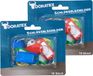 Doratex Sleutellabels/sleutelhangers met schrijfblad - 20x - gekleurd - kunststof/metaal