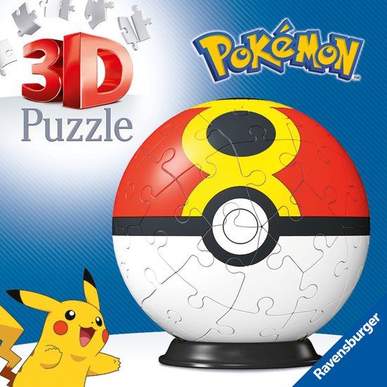 Ravensburger 3D Puzzle-Ball Pokémon Repeat Ball - 54 stukjes