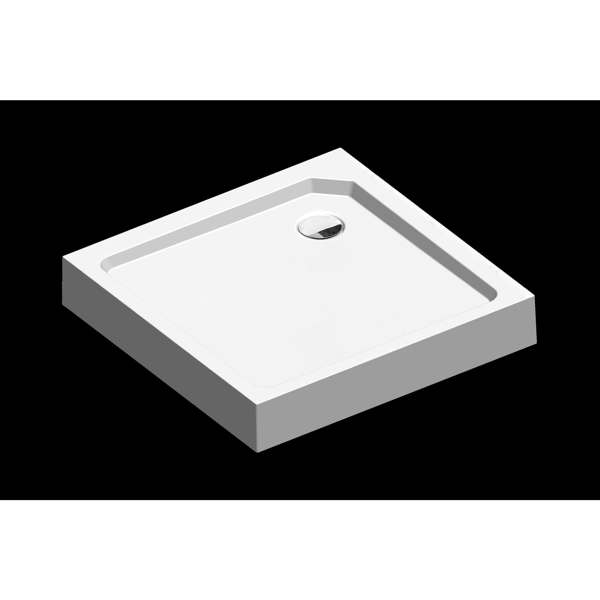 Sealskin Get Wet Fusion SMC douchebak vierkant 90x90 cm opbouw wit