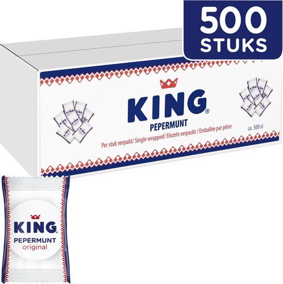 King Pepermunt - Verfrisser - Mint - 500 stuks - 2kg