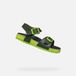 GEOX GHITA TIENERS Sandalen - DONKERGROEN/LIME - Maat 31