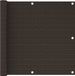 vidaXL Balkonscherm 90x400 cm HDPE Bruin