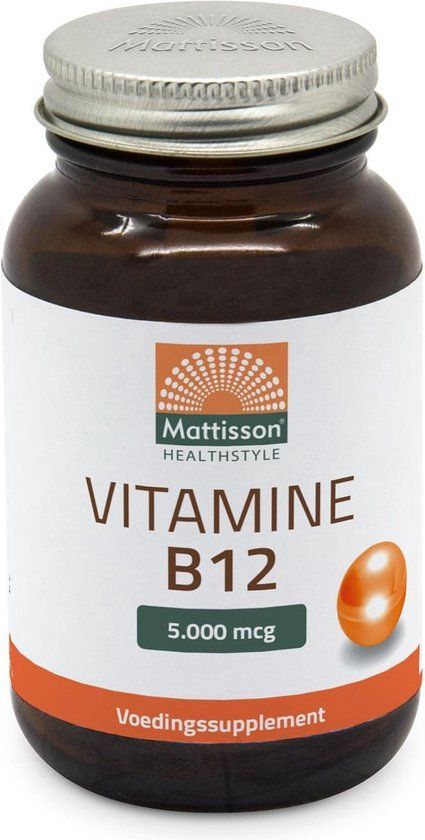 Mattisson - Vitamine B12 5000 mcg - Methylcobalamine - 60 Zuigtabletten