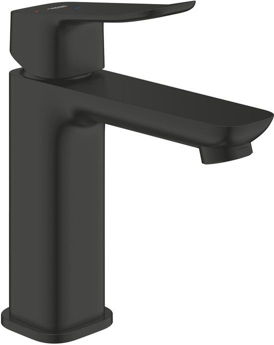 GROHE Dice Wastafelmengkraan - M-Size - Matte Black - Inclusief Push-Open Waste