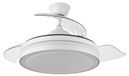 OEM Witte plafondventilator, 3 uitklapbare vleugels, 32/47x50/110 cm, met afstandsbediening