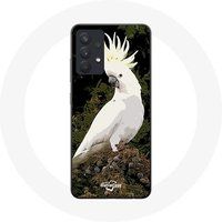 Maniacase Hoesje voor Samsung Galaxy A13 5G Cacatoes witte papegaaien op boom