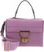 Coccinelle Leren schoudertas handtas Arlettis Signature Handbag Grained Leather Jellyfish paars