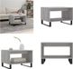 vidaXL Salontafel - 60x50x40 cm - Bewerkt hout - Grijs sonoma