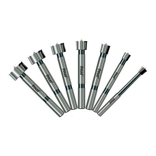 Freud PB-107B 7pc Precision Shear Serrated Edge Fastener Bit Set 1/4" - 1"