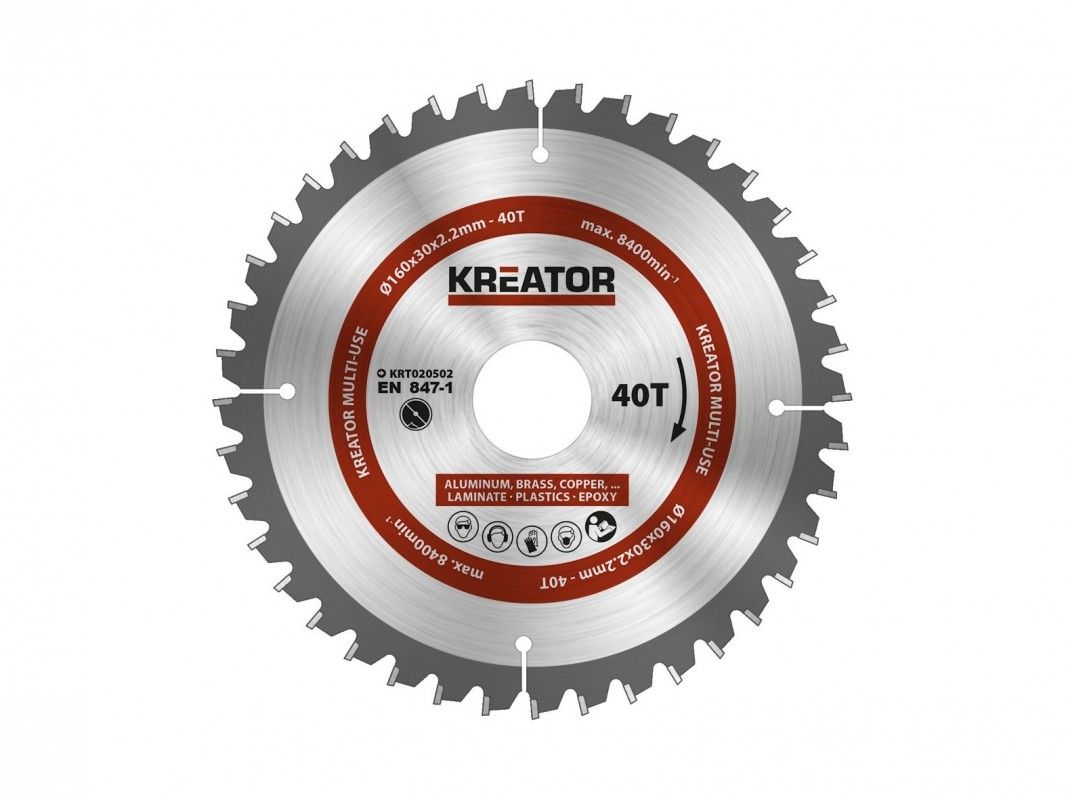 Kreator KRT020502 Universeel Zaagblad 160mm 40T