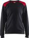 Blåkläder Sweatshirt bi-colour Dames 3408-1158 - Zwart/Rood - M