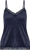 Hunkemöller Velours Lace Cami Top Blauw