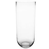 Atmosphera bloemenvaas Rennes - Cilinder model - transparant - bubbel glas - H50xD20 cm