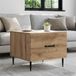 Maison Exclusive Table basse, chêne artisanal, 49 x 50 x 40 cm, fibre de bois