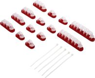TRU COMPONENTS WCM-SET-TT Kabelhouder Zelfklevend Transparant 19 stuk(s)