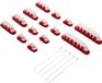 TRU COMPONENTS WCM-SET-TT Kabelhouder Zelfklevend Transparant 19 stuk(s)