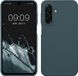 kwmobile hoesje geschikt voor Samsung Galaxy A17 4G / 5G - Hoesje met siliconen coating - Smartphone case in leisteen