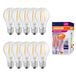 Osram 10 x LED Filament Parathom Daylight Sensor Classic Birnenform A60 4W = 40W E27 klar FS 470lm Neutralweiß 4000K Tageslichtsensor