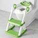 Kikker Toiletbril, Zindelijkheidstraining Toiletbril pour tout-petits, Toiletbril Zindelijkheidstraining 2-en-1 amélioré, Tapis souple imperméable, Marchepied antidérapant