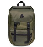 Invicta Rugzak JOLLY X Eco-vriendelijke Knapzak, voor kantoor, dagtochten en woon-werkverkeer, voor school, sport, vrije tijd, met zijzakken en 15,6" laptophoes, Italiaans ontwerp, mosgroen