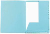 Exacompta 5x SUPER 210 Contact - Pak van 25 Mappen met 2 kleppen, bedrukt - 24x32cm - Lichtblauw
