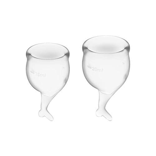 Satisfyer Feel Secure Menstruatie Cup Set - Transparant