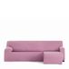 Eysa Bi-elastische bankhoes voor chaise longue, met korte arm aan de rechterkant, kleur: roze, design Harlem