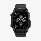 Spigen Rugged Armor Pro Hoesje en Bandje Geschikt voor Apple Watch 10 42MM Zwart