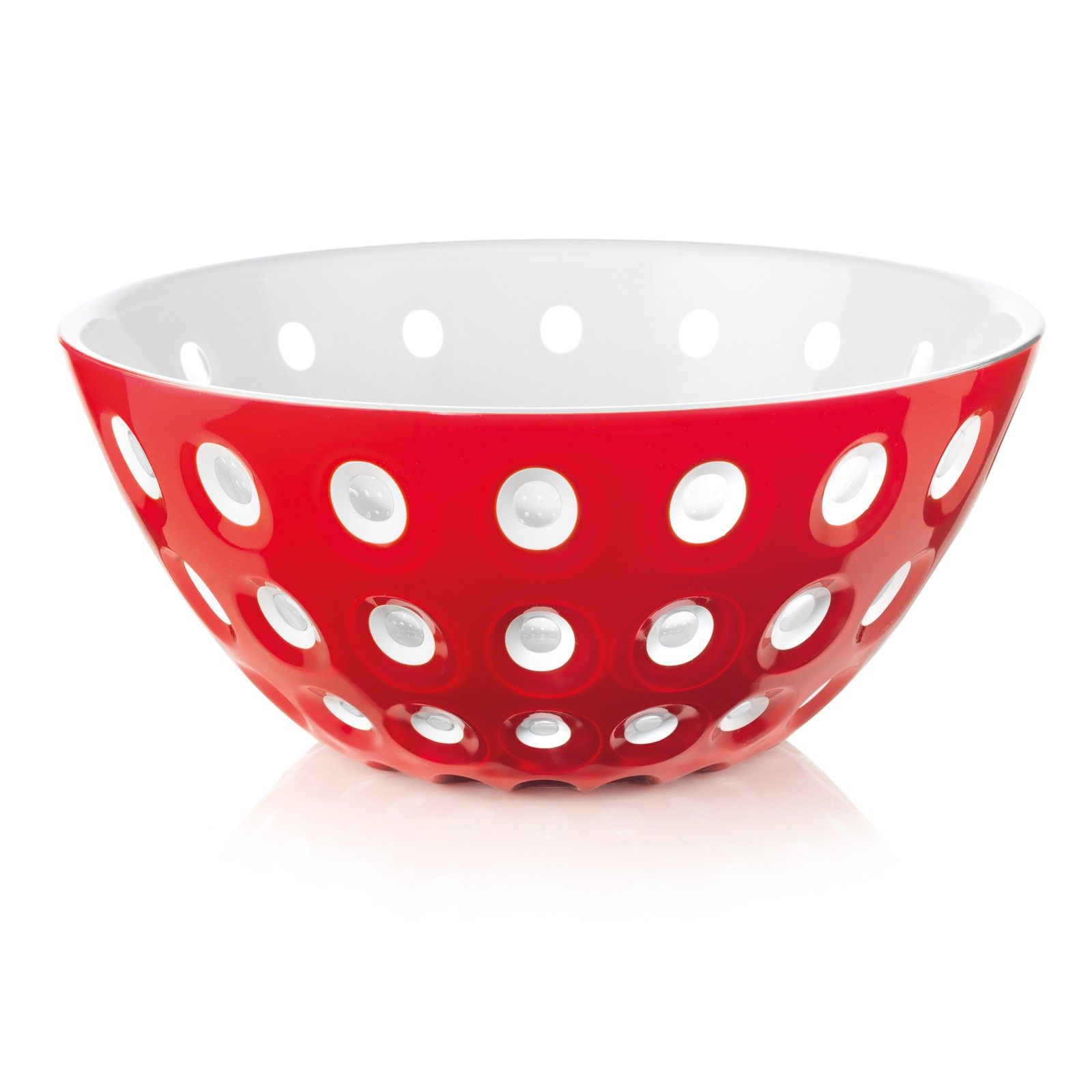 Fratelli Guzzini Le murrine Eetschalen - Rond - 250 mm - Wit, Rood