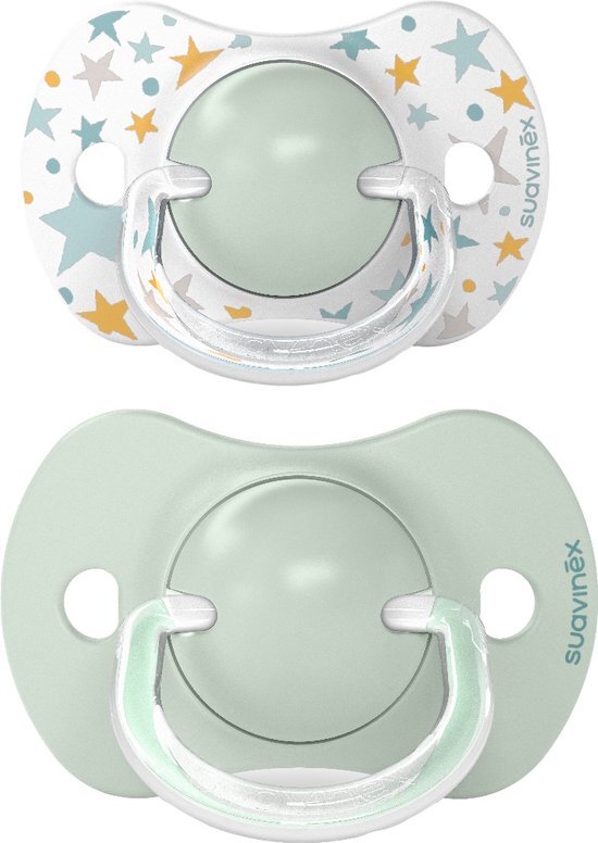 Suavinex Dreams Reversible Duo Blue 6-18m 2 stuks Silicone Fopspenen SXSDP2083126