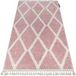 Rugsx - Tapis Berber Troik A0010 Rose Et Blanc Franges Berbère Marocain Shaggy 180x270 cm