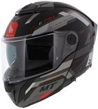 MT Helmets Atom 2 SV Systeemhelm Bast Mat Zwart Rood S
