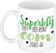 Bellatio Decorations Cadeau koffie/thee mok voor oom - groen - super blij - keramiek
