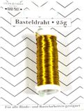 Stern Fabrik Stern Binddraad/wikkeldraad - op rol - goud - 50 m x 0,35 mm - hobbydraad/bloemendraad