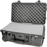 Peli 1510 Waterdichte Camerakoffer - Zwart - Flightcase Cameratrolley met Foam Interieur