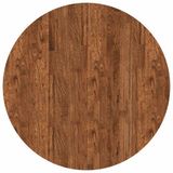 vidaXL Tafelblad - Ø 80 x 2,5 cm - Rond - Massief Eikenhout - Lichtbruin