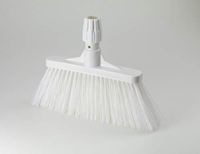 Aricasa 1011WT bezem, hoge kwaliteit, met draaggreep, wit