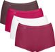 Sloggi Basic+ Maxi C4P Dames Onderbroek - Rood Bruin Combinatie (4 stuks)