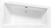 Badland INTIMA hoekbad 150 x 85 cm links wit met hoofdsteun