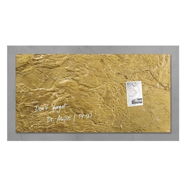Sigel Magnetisch Glasbord 91 x 46 cm Goud