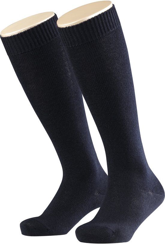 Falke Comfort Wool Kinder Kniekous 11488 - 39-42 - Blauw