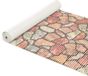ANRO Badmat Straatstenen Roze 65x160cm