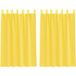 Maison Exclusive - Rideaux en voile avec boucles 2 pcs Jaune 140x175 cm