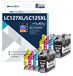 Brother Cartouches d'encre, LC127XL/LC125XL, 8 pièces, adaptées pour Brother MFC-J4410DW