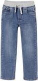 Vertbaudet Broek - jongen - rechte - elastische - Katoen/Polyester/Polyamide - Maat 122