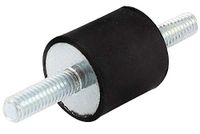 RS PRO Rubberen trildemper, buiten-/buitendraad buffer M12, Ø 70mm x 35mm, 65 Shore A