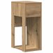 vidaXL Computer bureau met lade, Artisan eikenhout, 30x44x74 cm